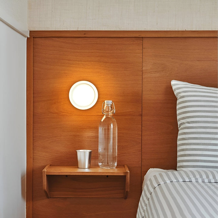 LumiRond: Lampada da parete LED moderna dal design rotondo – Lampada da parete minimalista per soggiorno e camera da letto