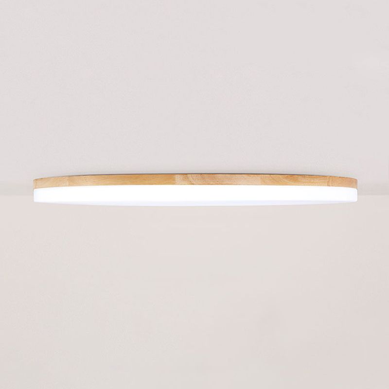 LumiSchale: Moderno Lampadario LED in Legno e Acrilico – Dimmerabile per Soggiorno e Camera da Letto
