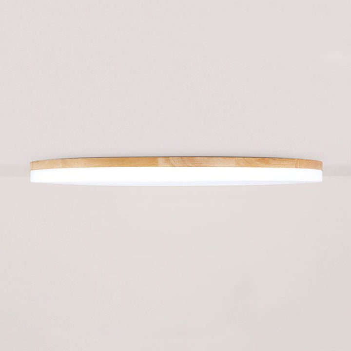 LumiSchale: Moderno Lampadario LED in Legno e Acrilico – Dimmerabile per Soggiorno e Camera da Letto