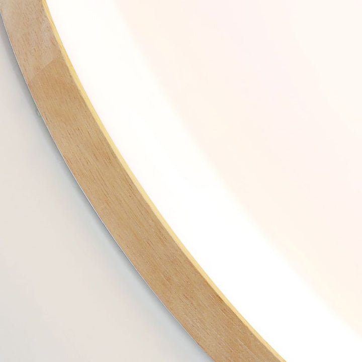 LumiSchale: Moderno Lampadario LED in Legno e Acrilico – Dimmerabile per Soggiorno e Camera da Letto