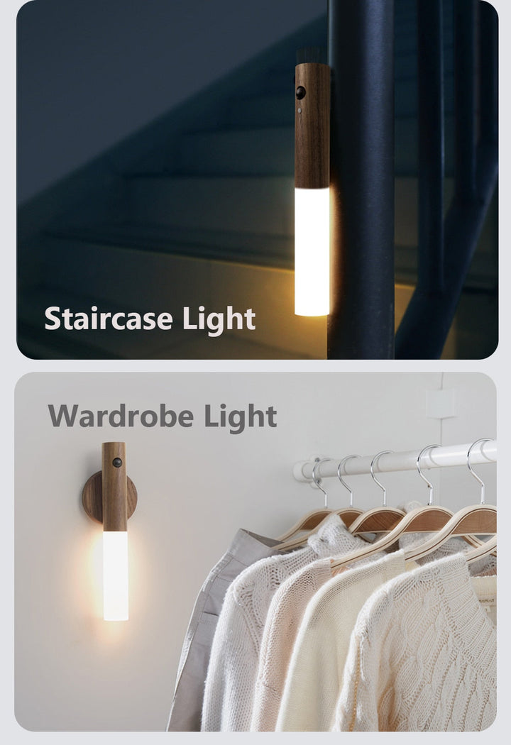 LumiSense: Applique LED con sensore di movimento – Luce notturna ricaricabile e illuminazione a risparmio energetico