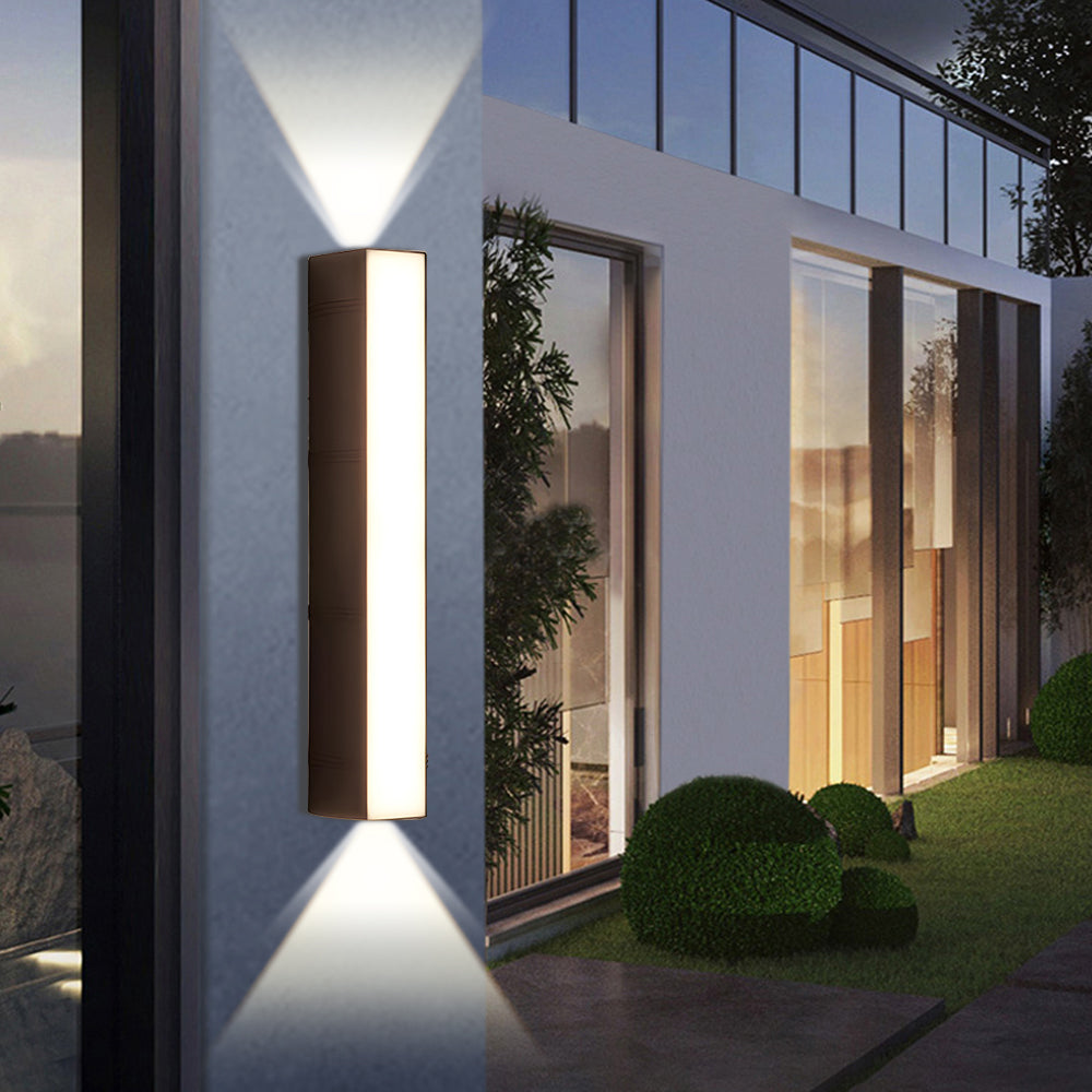 LumiStrahl: Applique LED da esterno ultra luminosa e resistente alle intemperie – lampada da parete moderna per giardino e terrazza