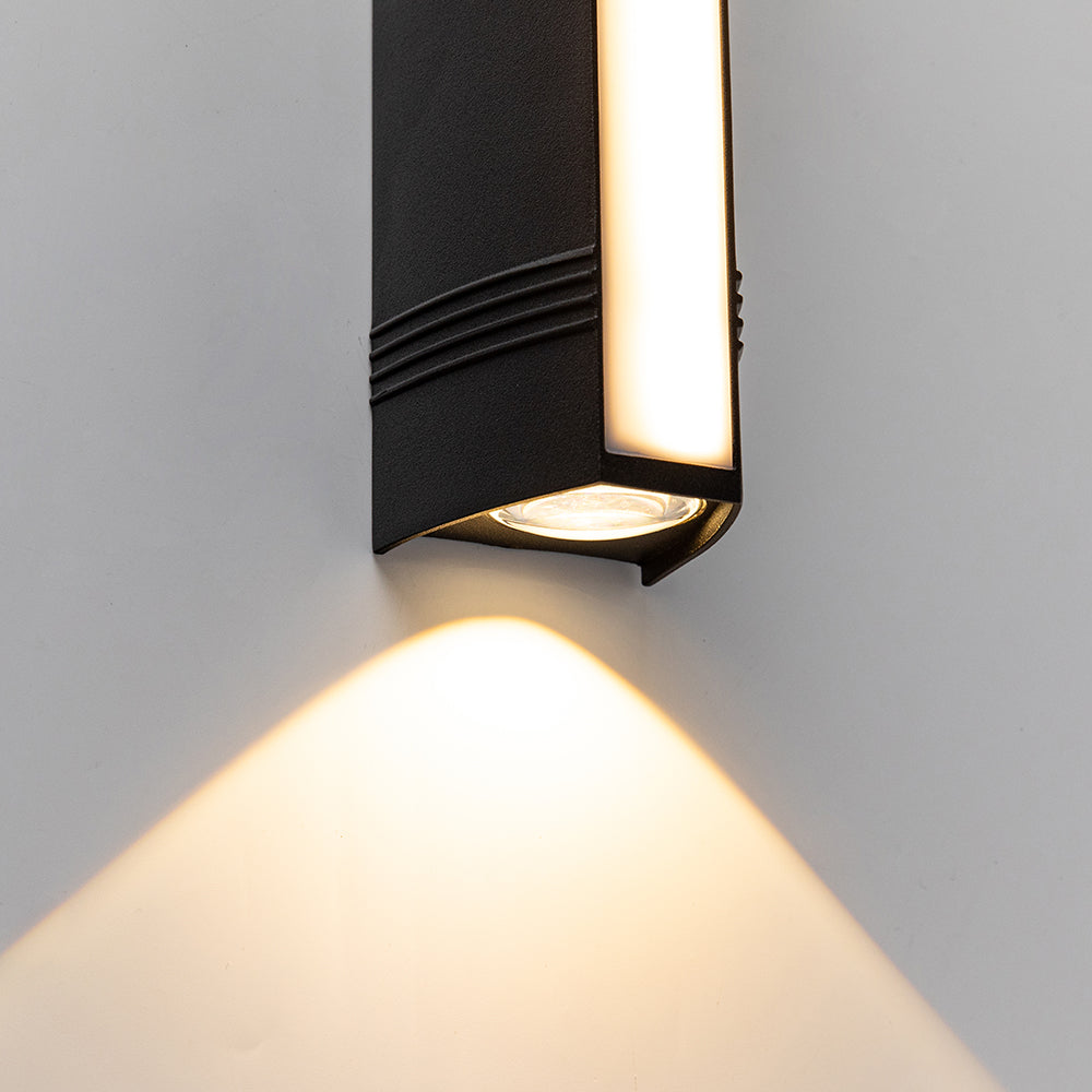 LumiStrahl: Applique LED da esterno ultra luminosa e resistente alle intemperie – lampada da parete moderna per giardino e terrazza