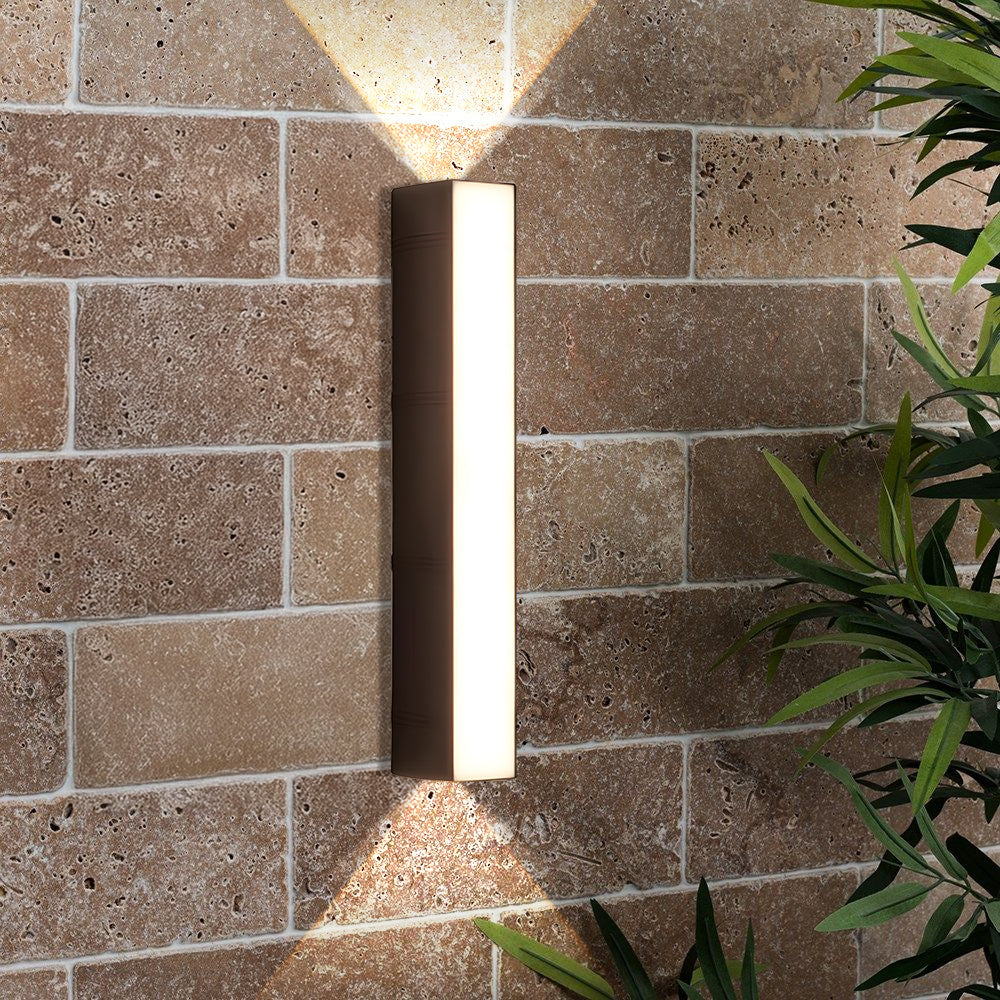 LumiStrahl: Applique LED da esterno ultra luminosa e resistente alle intemperie – lampada da parete moderna per giardino e terrazza