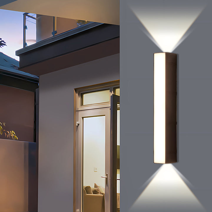 LumiStrahl: Applique LED da esterno ultra luminosa e resistente alle intemperie – lampada da parete moderna per giardino e terrazza