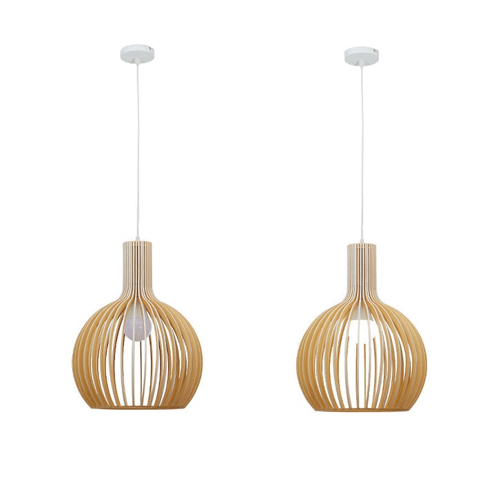 LumiVogel: Lampada a sospensione in legno a forma di uccello – Luce decorativa per soggiorno e sala da pranzo