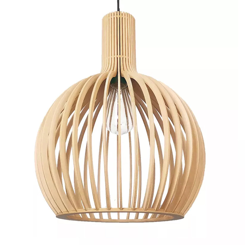 LumiVogel: Lampada a sospensione in legno a forma di uccello – Luce decorativa per soggiorno e sala da pranzo