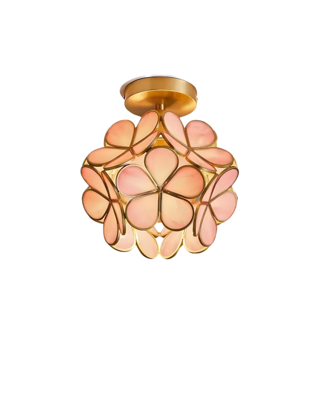 LuminaFiore: Lampada da soffitto LED moderna con forma di fiore in acrilico e luce ambientale calda – per corridoio e camera da letto