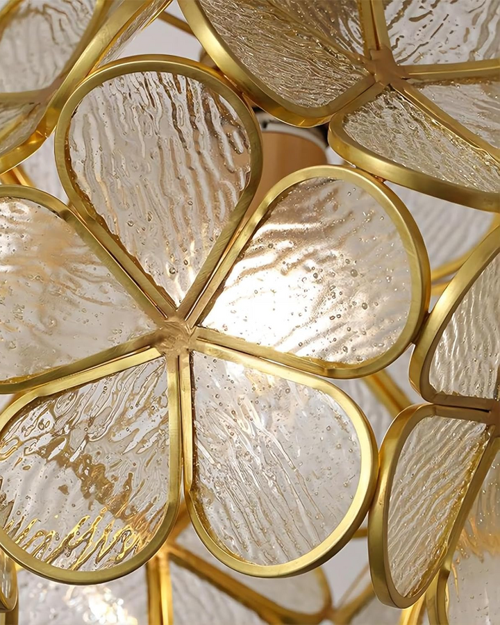 LuminaFiore: Lampada da soffitto LED moderna con forma di fiore in acrilico e luce ambientale calda – per corridoio e camera da letto