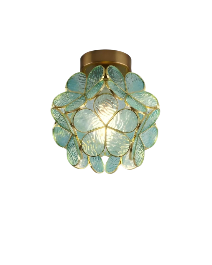 LuminaFiore: Lampada da soffitto LED moderna con forma di fiore in acrilico e luce ambientale calda – per corridoio e camera da letto