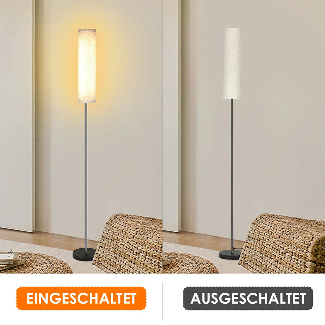 LumiveloLux: Lampada da terra LED scandinava con luminosità dimmerabile e telecomando – per soggiorno e camera da letto