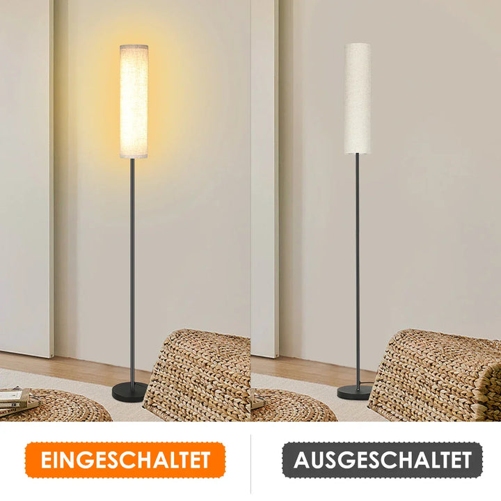 LumiveloLux: Lampada da terra LED scandinava con luminosità dimmerabile e telecomando – per soggiorno e camera da letto