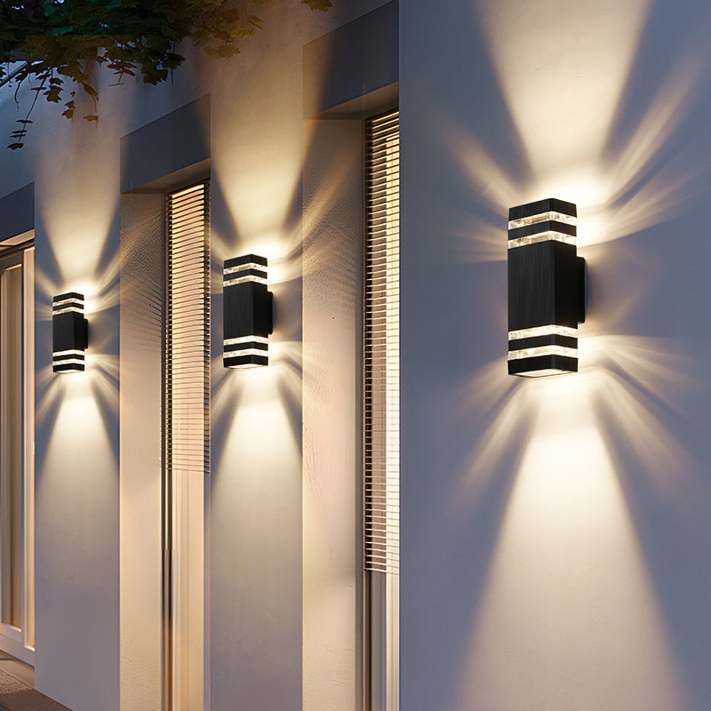 LumoDuo: Lampada da parete esterna a LED 2 fiamme – luce moderna per esterni