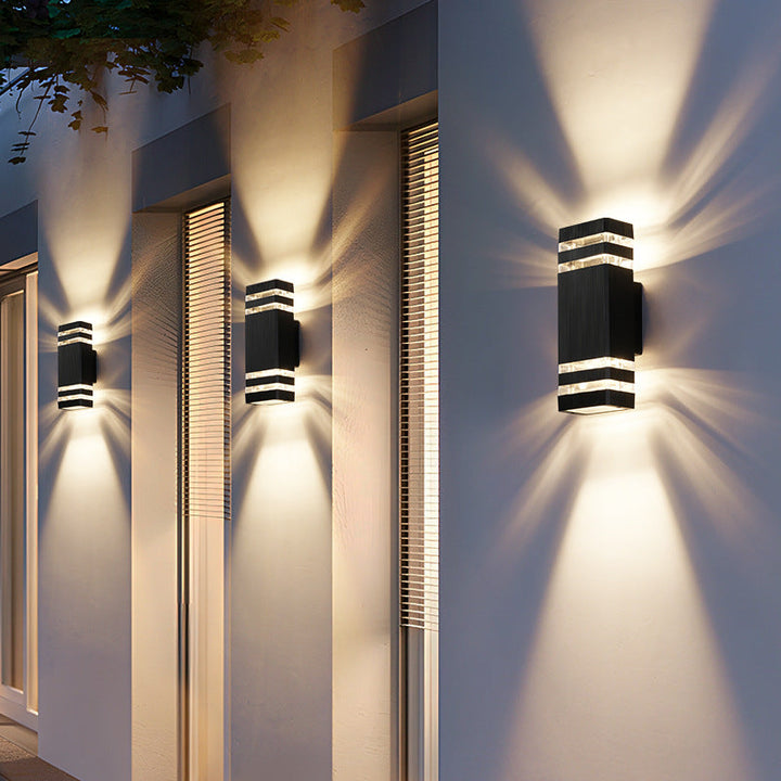LumoDuo: Lampada da parete esterna a LED 2 fiamme – luce moderna per esterni