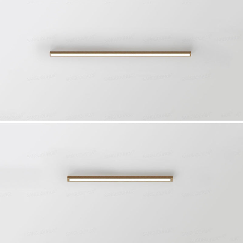 LumoLine: Moderna Lampada da Soffitto LED in Legno – 3 Modalità di Colore per Camera da Letto e Soggiorno