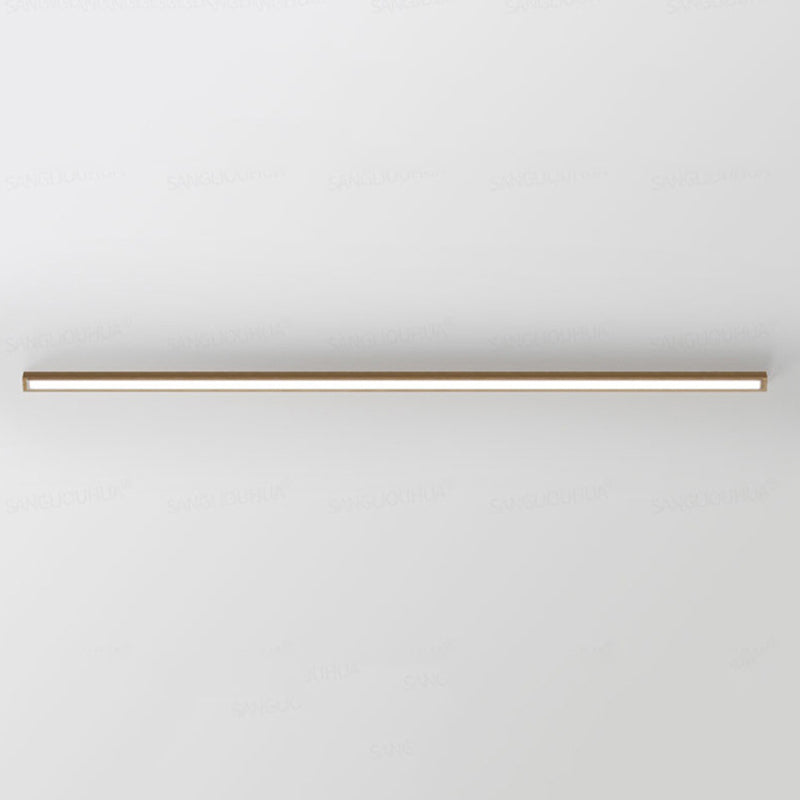 LumoLine: Moderna Lampada da Soffitto LED in Legno – 3 Modalità di Colore per Camera da Letto e Soggiorno