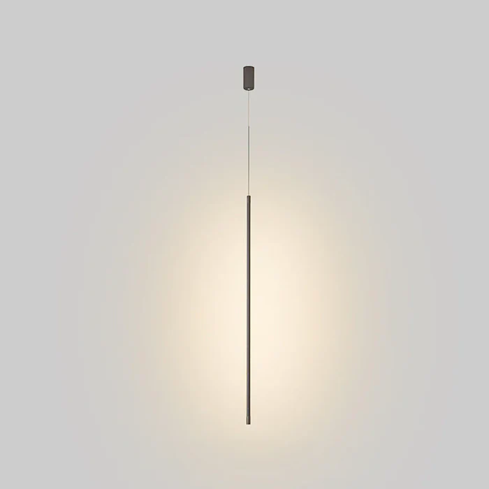LumoLinea: Sottile lampada a sospensione LED in alluminio – per sala da pranzo e cucina