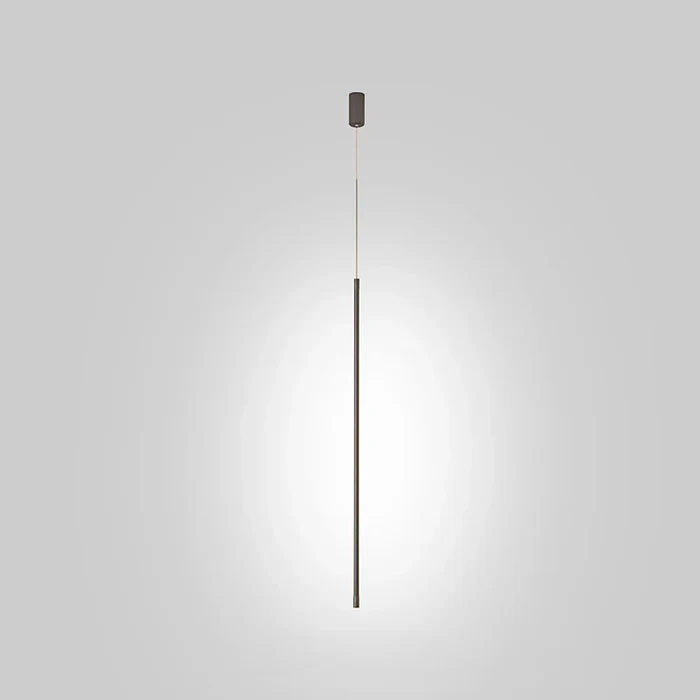 LumoLinea: Sottile lampada a sospensione LED in alluminio – per sala da pranzo e cucina