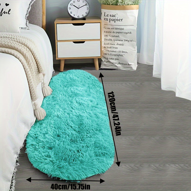 LumoNiva: Tappeto moderno ovale dallo stile neutro, confortevole sotto i piedi – per camere da letto e spazi piccoli
