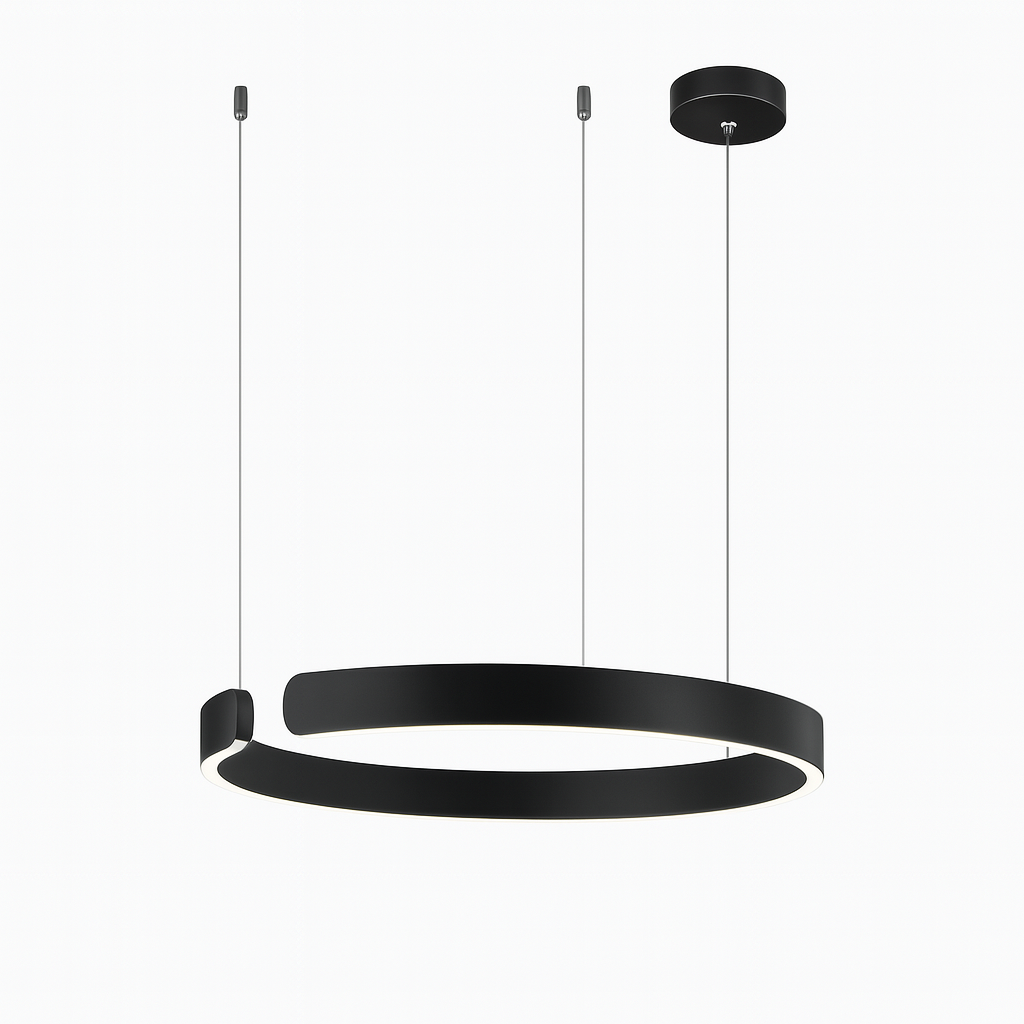 LumoRing: Moderno Lampadario a LED a Forma di Anello – Lampada Sospesa Elegante per Sala da Pranzo e Soggiorno