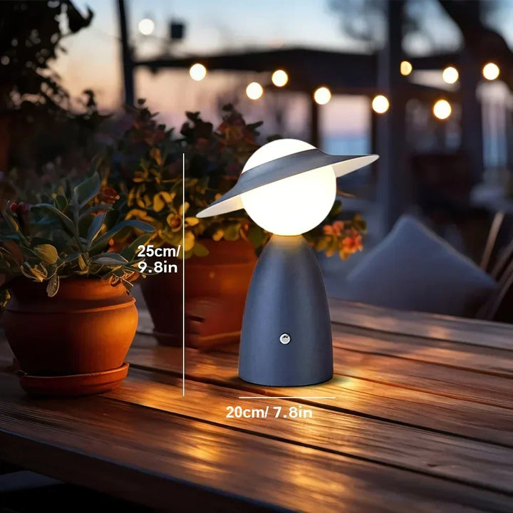LumoTouch: Lampada da tavolo LED senza fili – Ricaricabile e con controllo touch per camerette e comodini