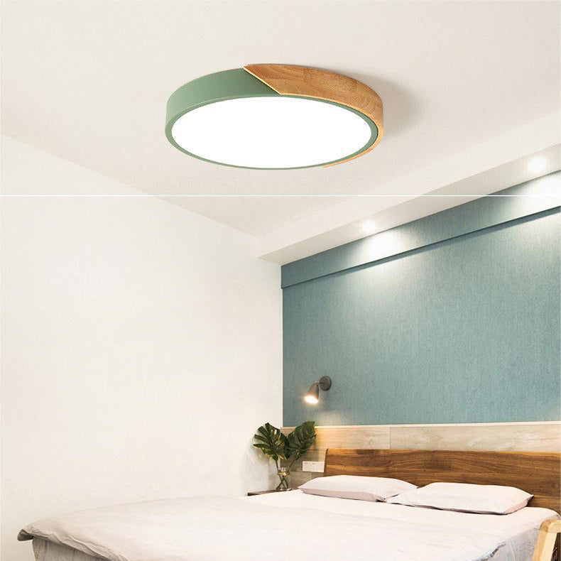 LumoraGlanz: Lampada da soffitto LED rotonda scandinava – lampada da soffitto moderna minimalista