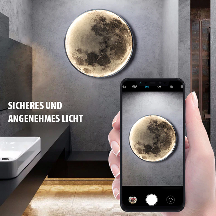 LunaAstra: Applique con effetto luce lunare e telecomando – lampada LED regolabile per camera da letto e soggiorno