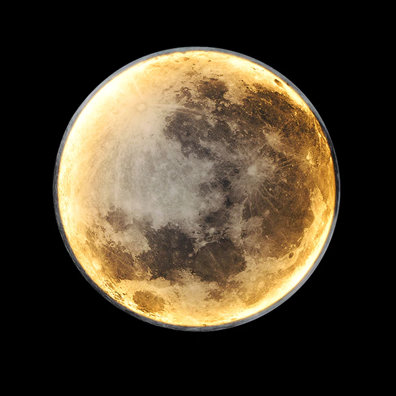 LunaAstra: Applique con effetto luce lunare e telecomando – lampada LED regolabile per camera da letto e soggiorno