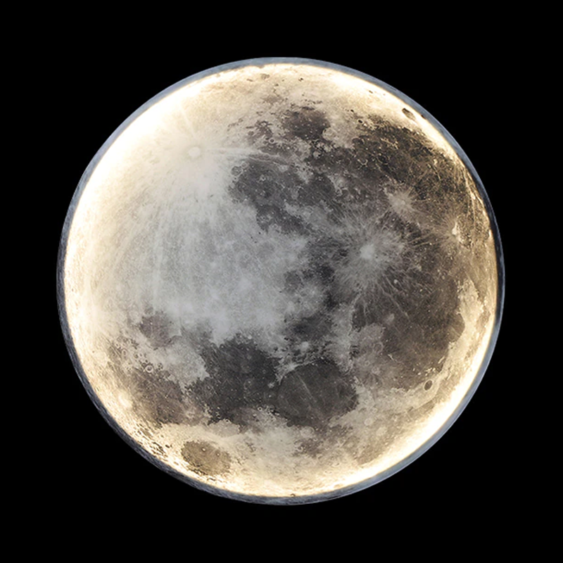 LunaAstra: Applique con effetto luce lunare e telecomando – lampada LED regolabile per camera da letto e soggiorno