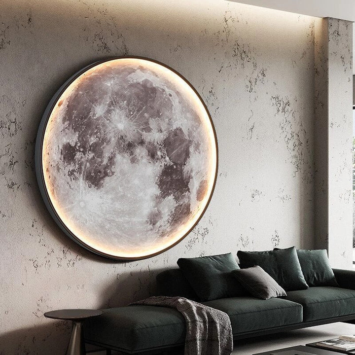 LunaAstra: Applique con effetto luce lunare e telecomando – lampada LED regolabile per camera da letto e soggiorno