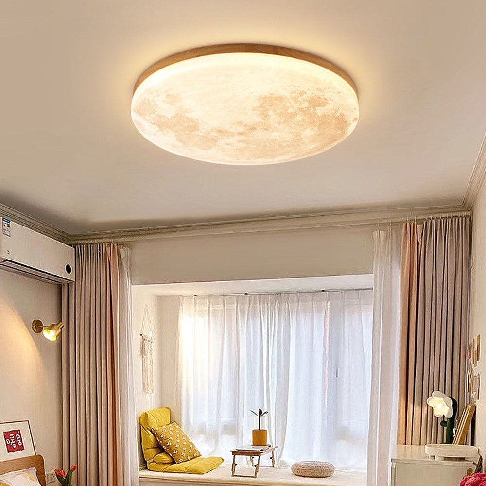 LunaGlanz: Lampada da soffitto LED rotonda dal design minimalista