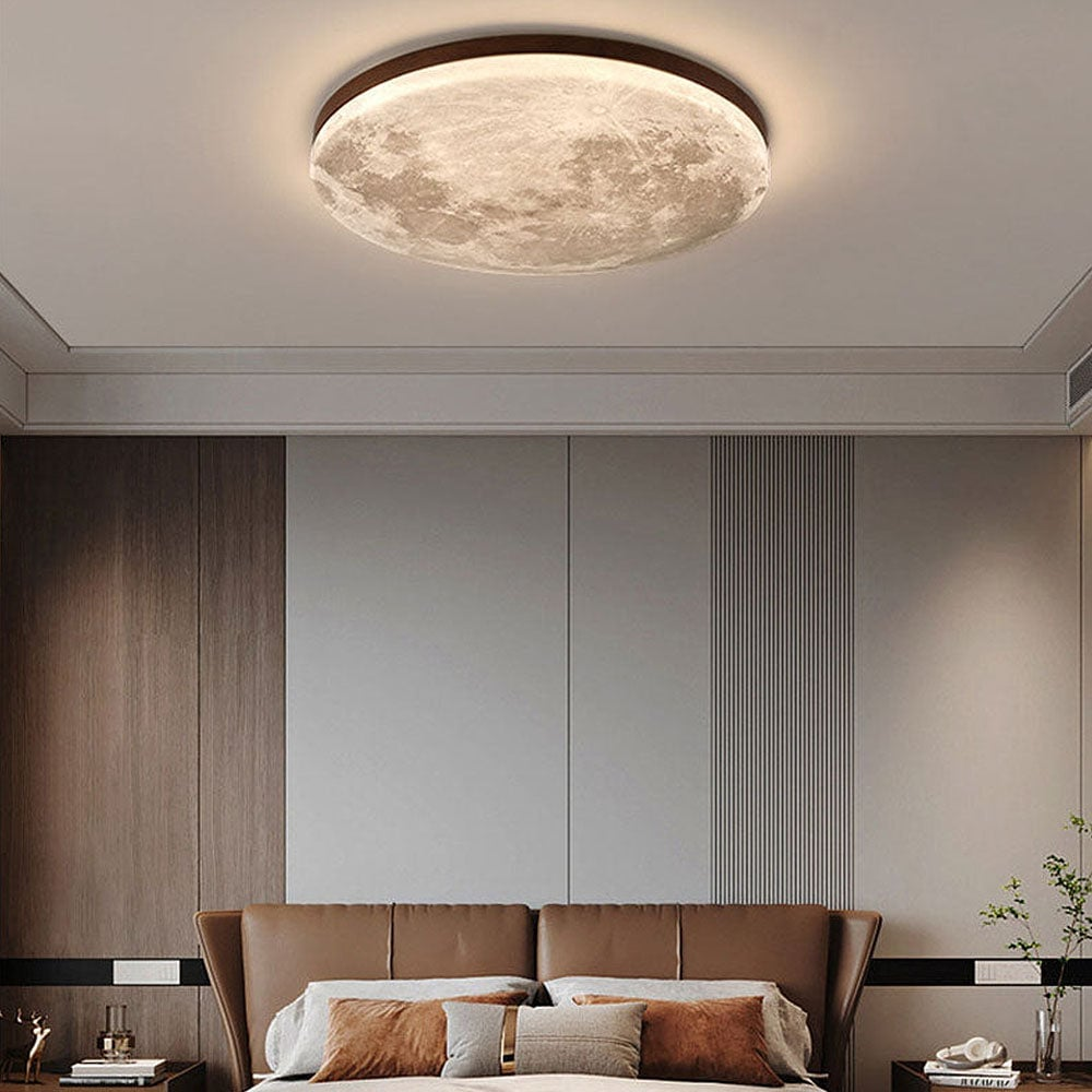LunaGlanz: Lampada da soffitto LED rotonda dal design minimalista