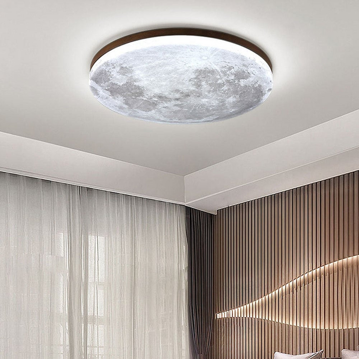 LunaGlanz: Lampada da soffitto LED rotonda dal design minimalista