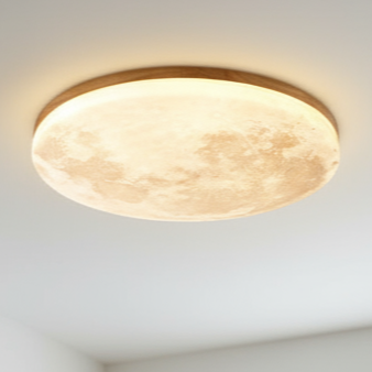 LunaGlanz: Lampada da soffitto LED rotonda dal design minimalista