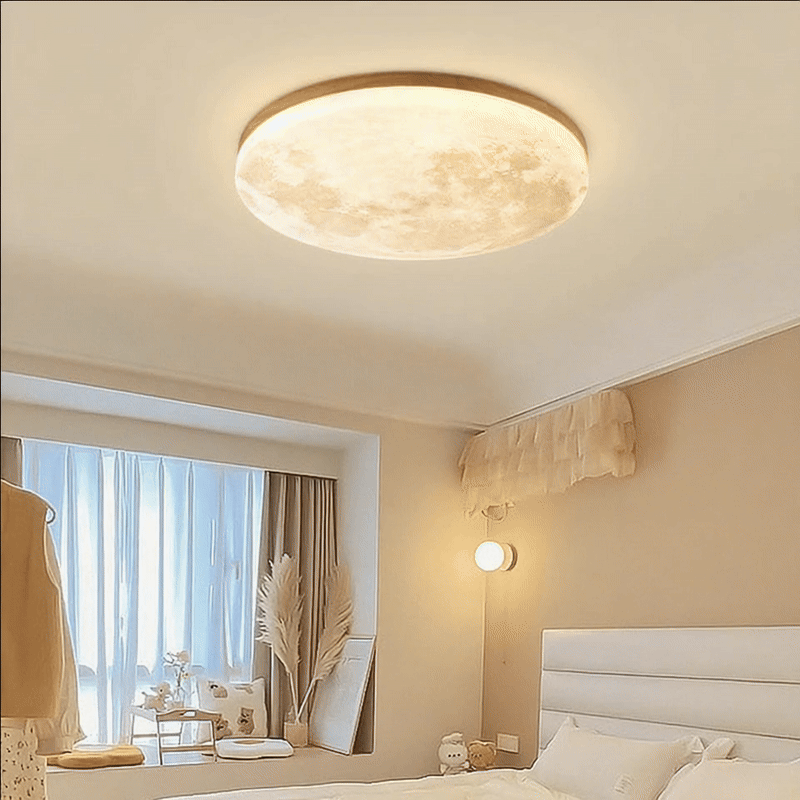 LunaGlanz: Lampada da soffitto LED rotonda dal design minimalista