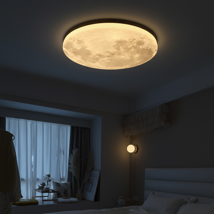 LunaGlanz: Lampada da soffitto LED rotonda dal design minimalista