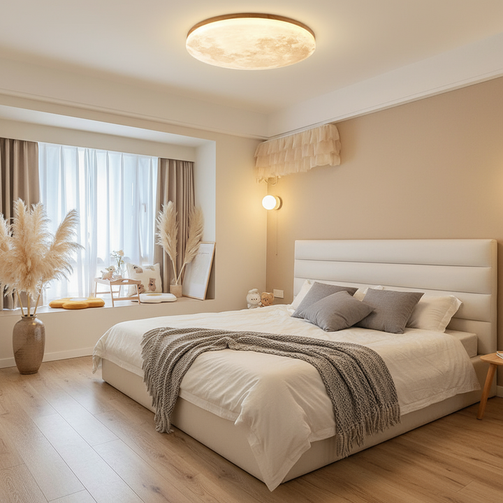 LunaGlanz: Lampada da soffitto LED rotonda dal design minimalista
