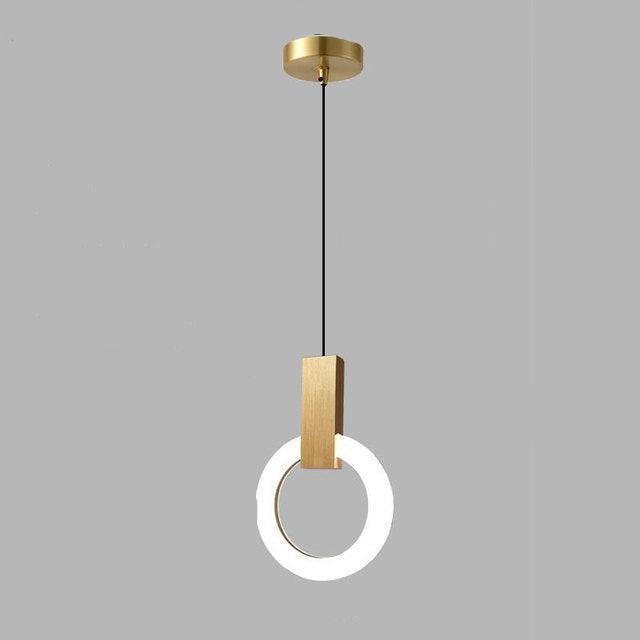 NordCirca: Lampada a sospensione LED minimalista con anello in acrilico – per spazi abitativi e ingressi moderni