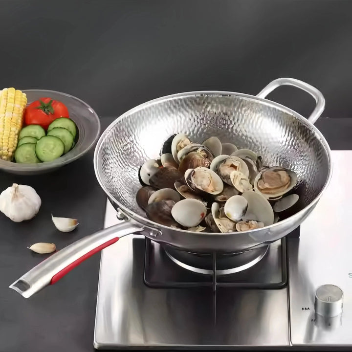 PANVION – Wok premium con fondo rotondo per una cottura precisa e versatile