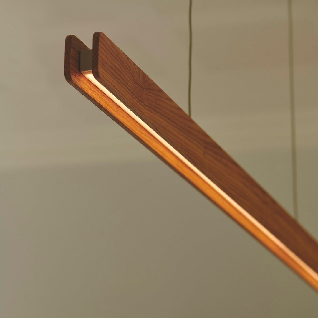 Lampada a sospensione LED Ilgas, Natura/Legno