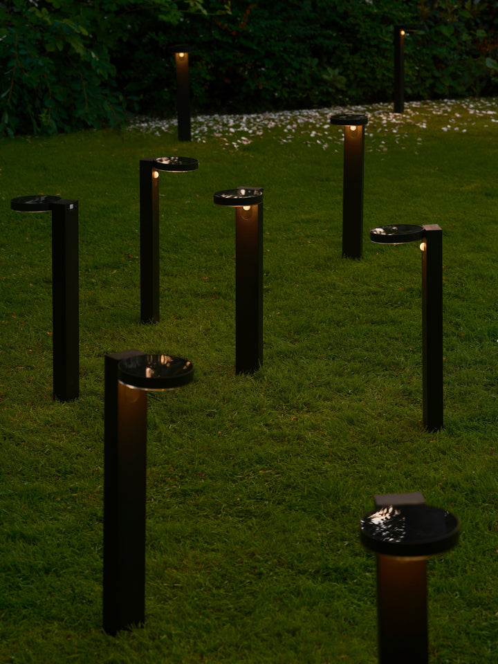 Rica Lampada Solare LED da Giardino Rotonda, Nera
