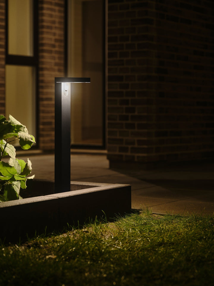 Rica Square LED Giardino Solar Spike Light, Nero