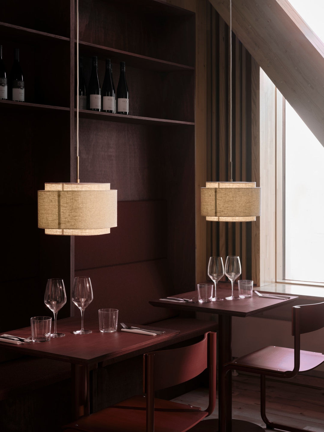 Lampadario Takai, Beige