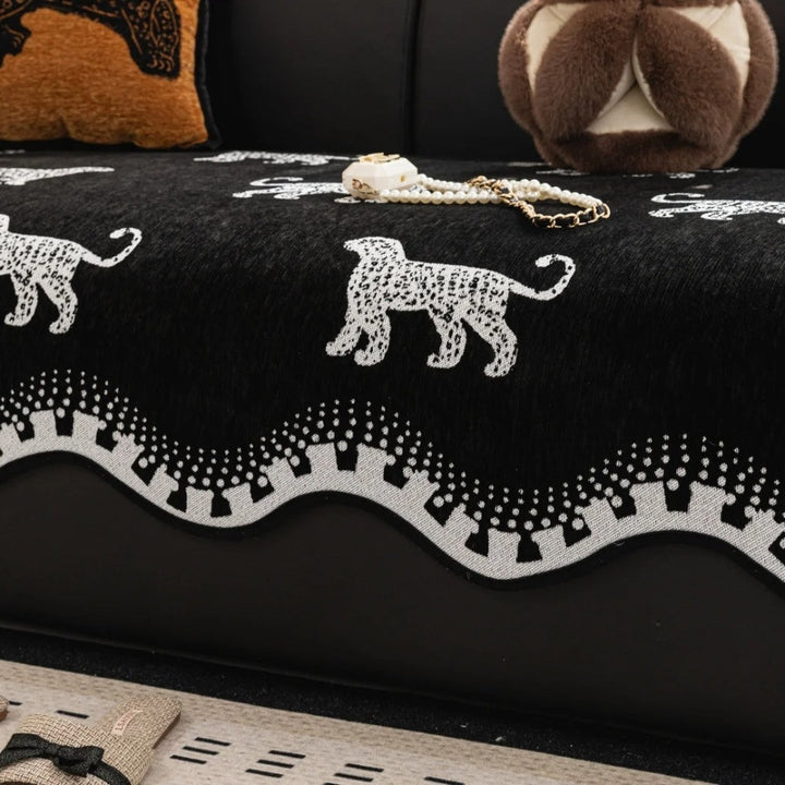 MajestätWelle: Copertura per divano in microfibra con struttura ondulata decorativa e comfort antiscivolo – per divano e area living