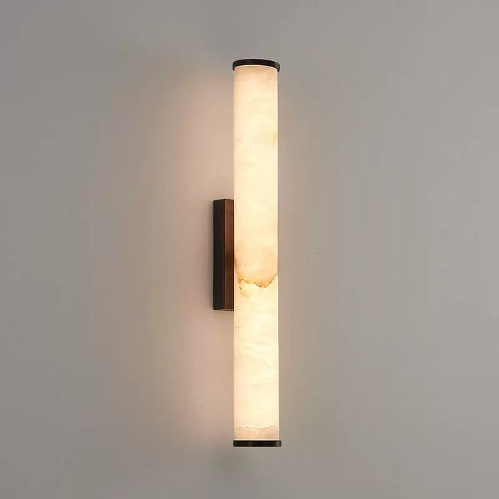 MarmoLux: Lampada da parete LED moderna con effetto marmo spagnolo e dettaglio in rame – per camera da letto e soggiorno