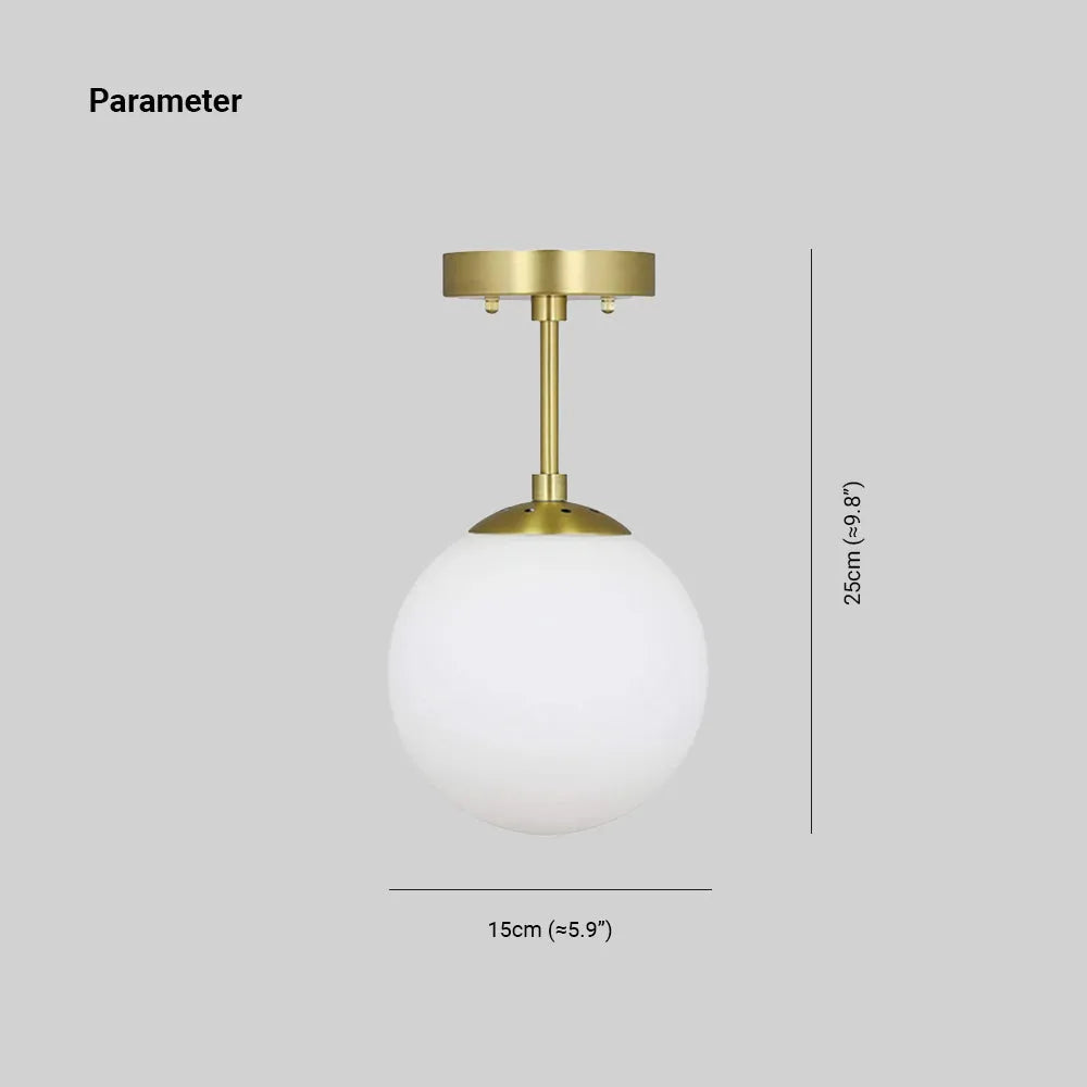Marvella: Moderno lampadario LED con sfera di vetro e accento dorato – per camere da letto e soggiorni