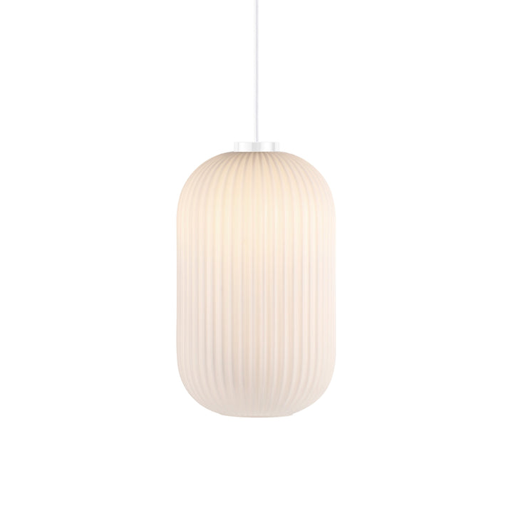 Lampada a sospensione Milford 20, Opale/Bianco