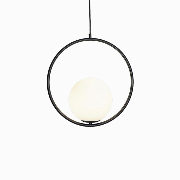 Milora: Lampada a sospensione in vetro e metallo con silhouette slanciata – per interni moderni