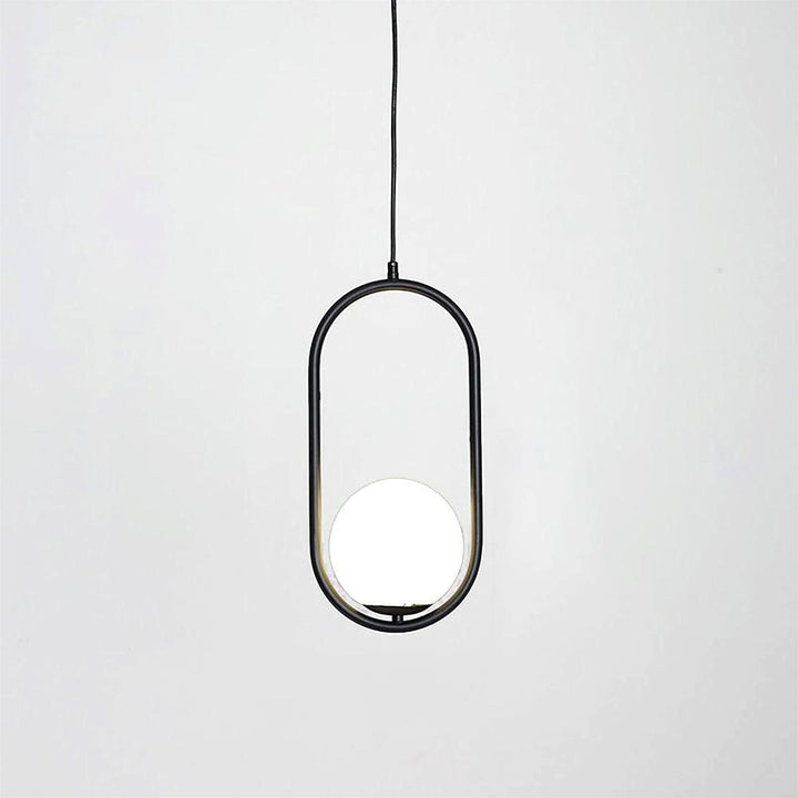 Milora: Lampada a sospensione in vetro e metallo con silhouette slanciata – per interni moderni