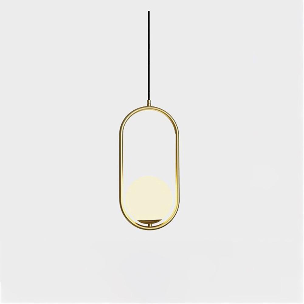 Milora: Lampada a sospensione in vetro e metallo con silhouette slanciata – per interni moderni